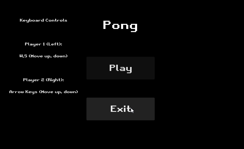 A gif of the classic game Pong!